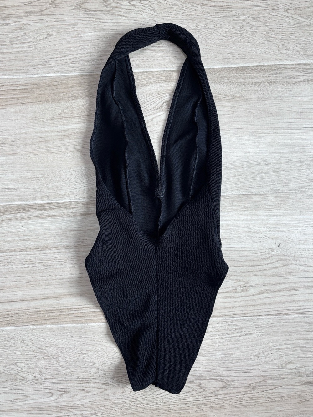 Vintage Slix Swimsuit Retro Chic One Piece Halter Black Women’s Size 8 Medium - Picture 6 of 7